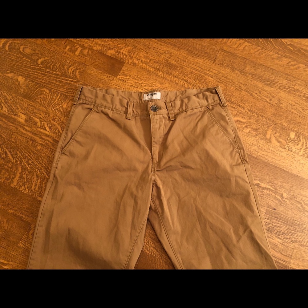 Men’s Express Khaki Chinos Size W32 x L34 #5